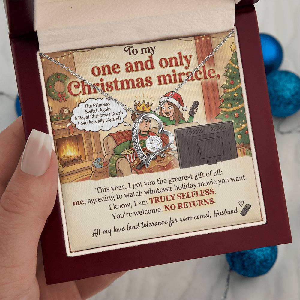 To My Wife Necklace From Husband, Funny Christmas Gift, Holiday Present for Her, Romantic Gift for Wife - Love Knot Necklace-LKN65965