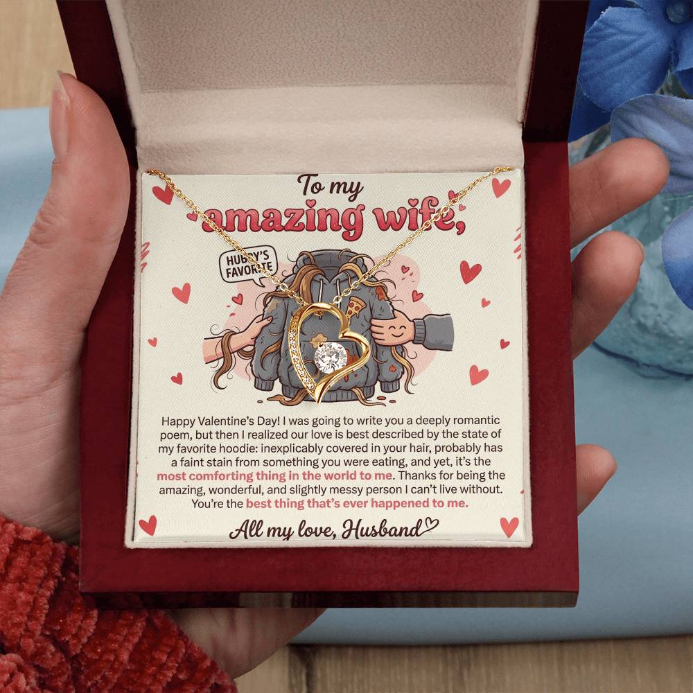 To My Wife Necklace From Husband, Funny Valentine's Day Gift, Romantic Gift For Her, Love Knot Necklace-LKN31574