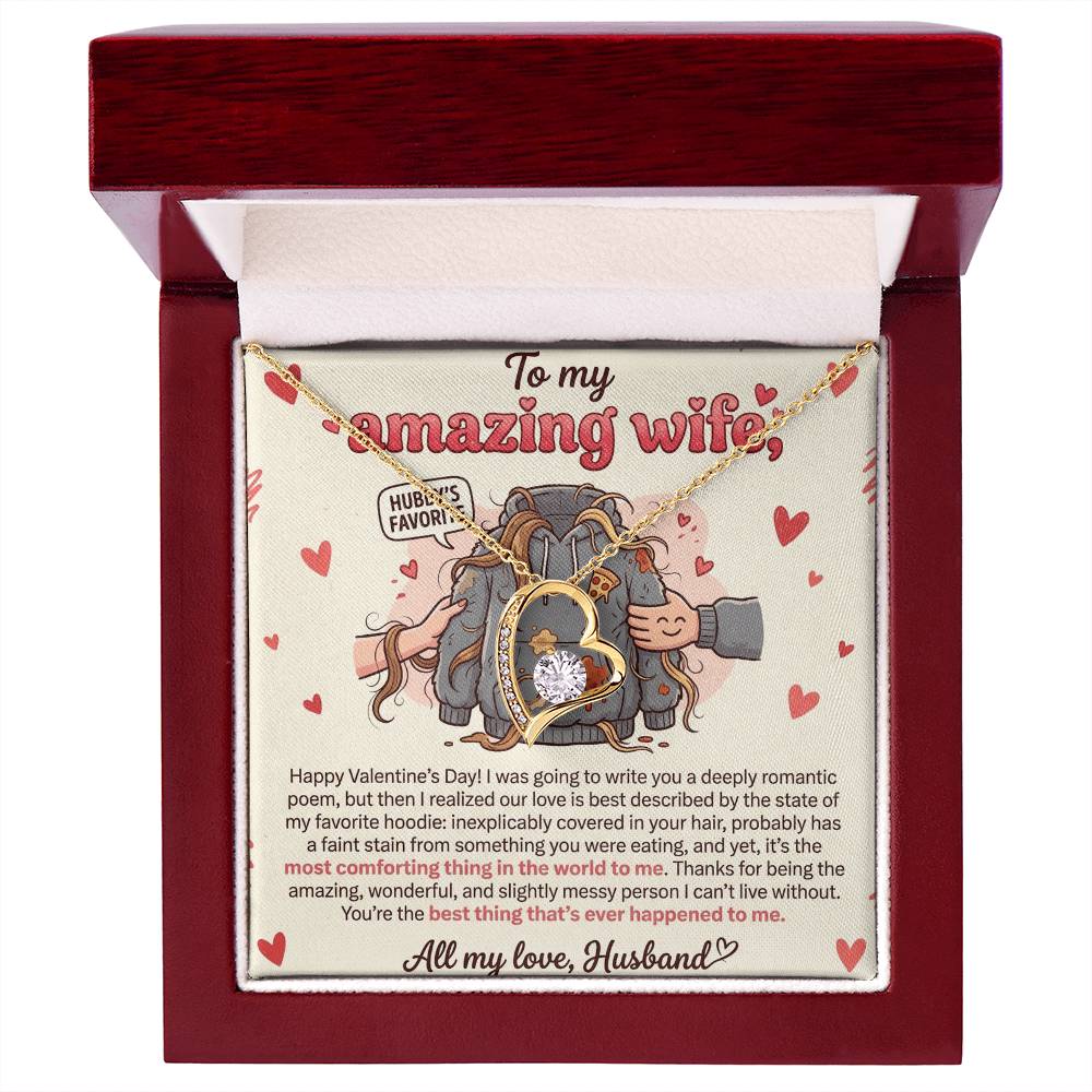 To My Wife Necklace From Husband, Funny Valentine's Day Gift, Romantic Gift For Her, Love Knot Necklace-LKN31574