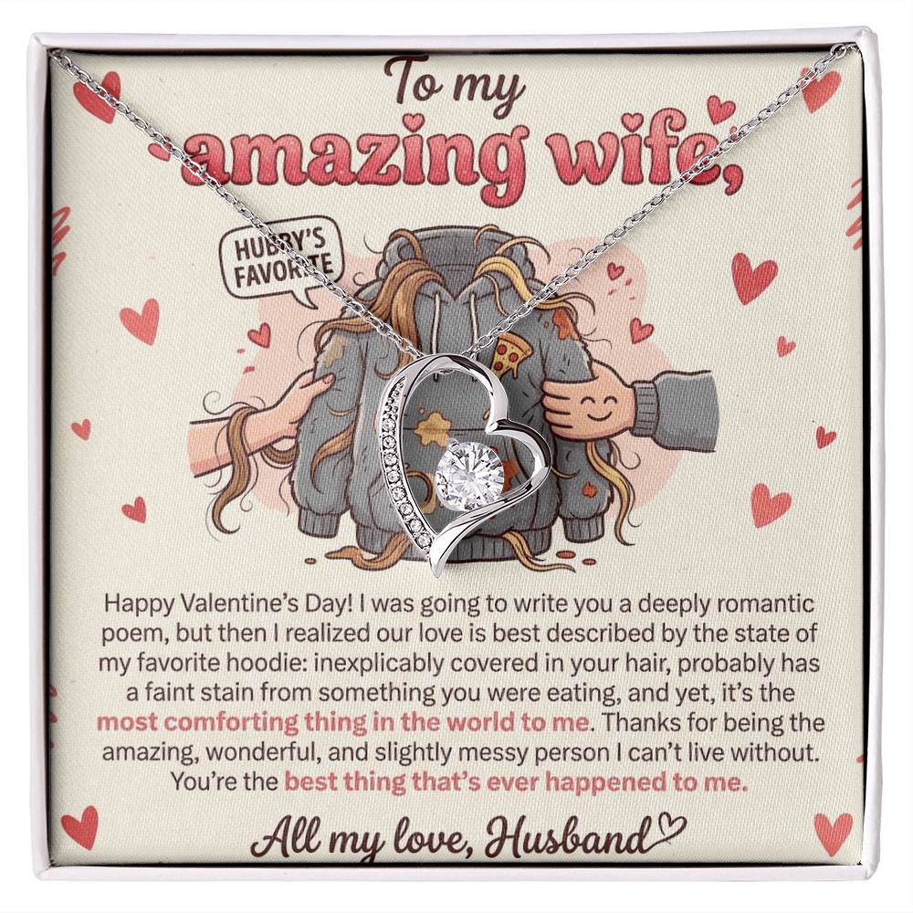 To My Wife Necklace From Husband, Funny Valentine's Day Gift, Romantic Gift For Her, Love Knot Necklace-LKN31574