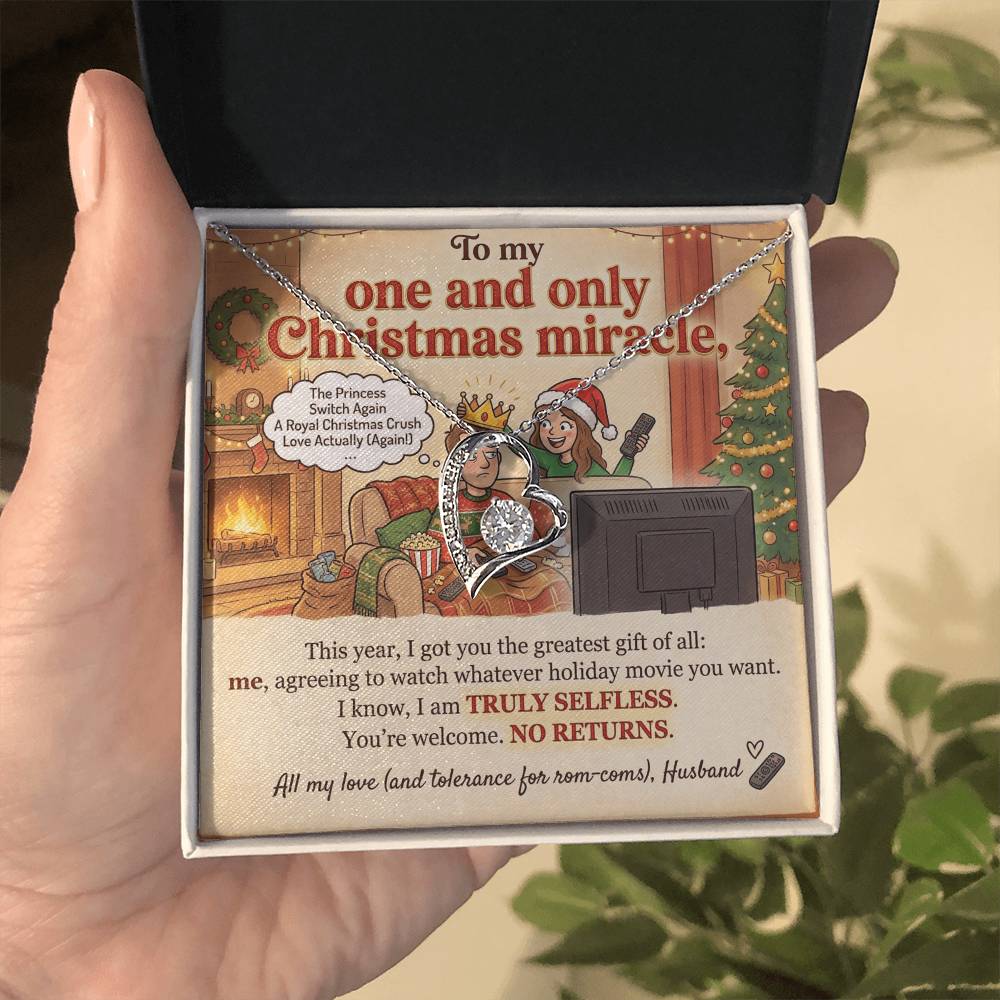 To My Wife Necklace From Husband, Funny Christmas Gift, Holiday Present for Her, Romantic Gift for Wife - Love Knot Necklace-LKN65965