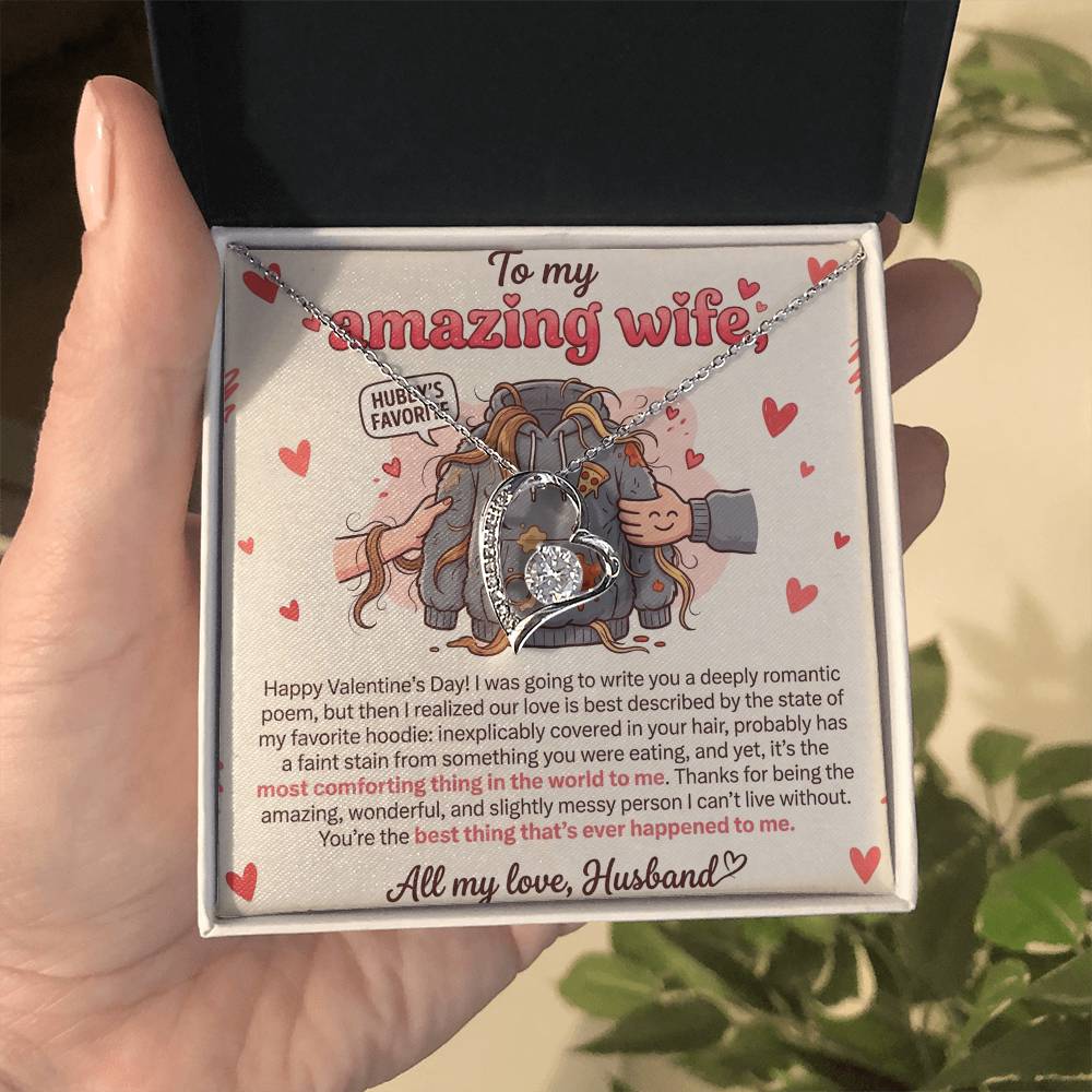 To My Wife Necklace From Husband, Funny Valentine's Day Gift, Romantic Gift For Her, Love Knot Necklace-LKN31574