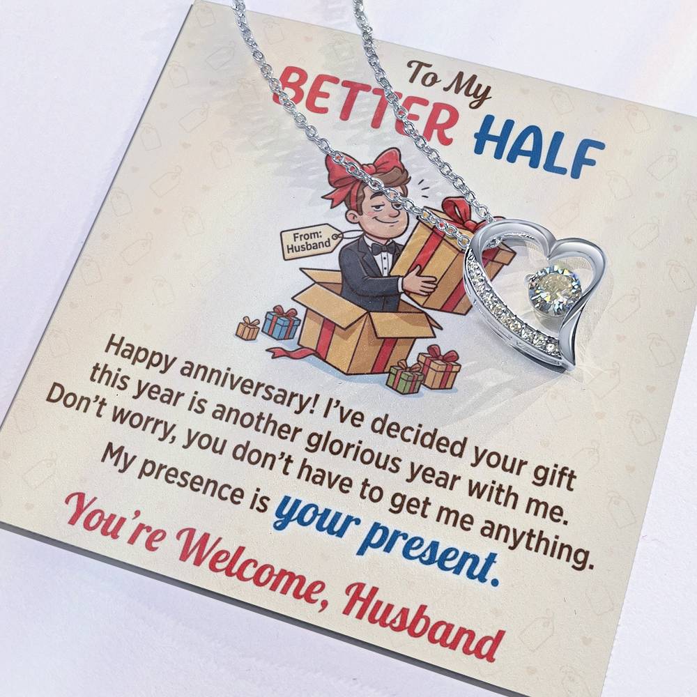 To My Wife Necklace From Husband, Funny Anniversary Gift For Her, Romantic Gift Idea - Love Knot Necklace-LKN52396