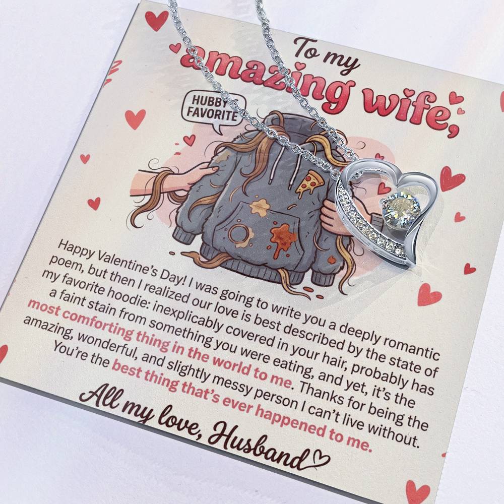 To My Wife Necklace From Husband, Funny Valentine's Day Gift, Romantic Gift For Her, Love Knot Necklace-LKN31574