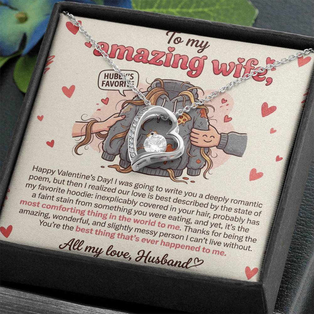 To My Wife Necklace From Husband, Funny Valentine's Day Gift, Romantic Gift For Her, Love Knot Necklace-LKN31574