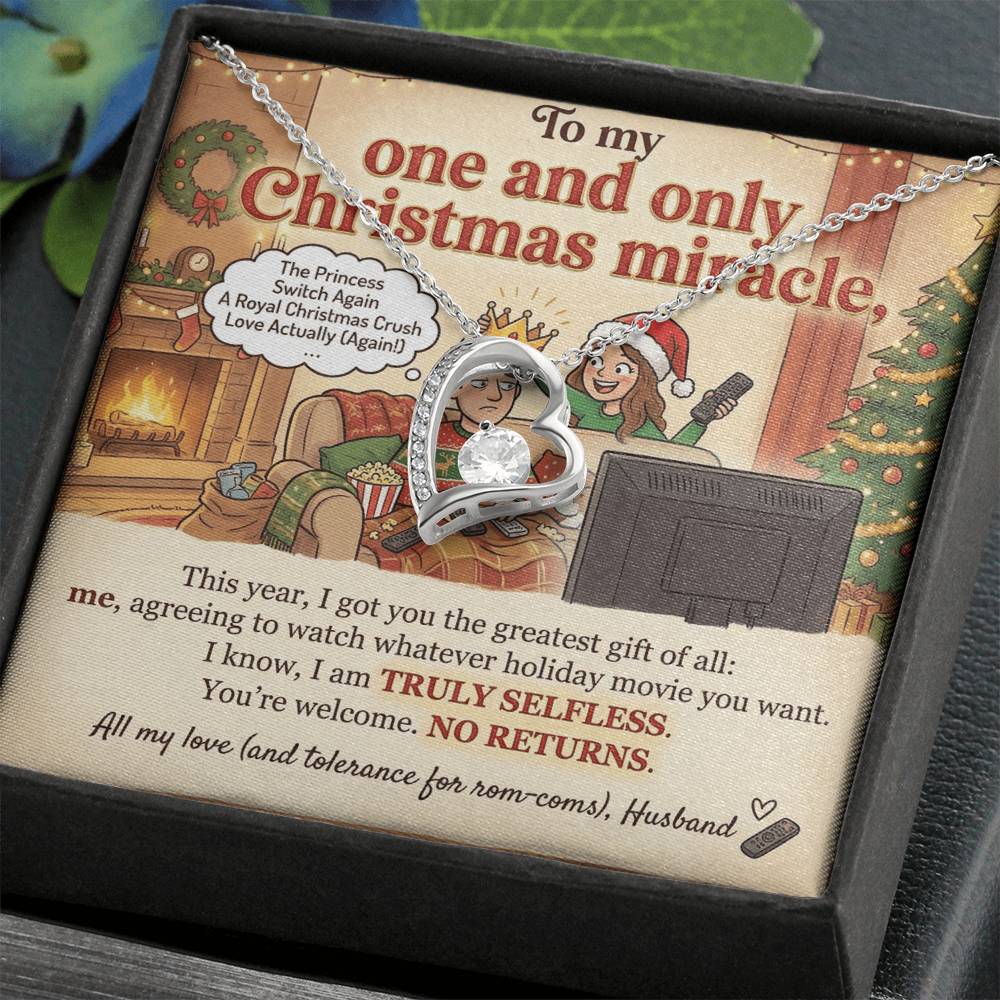 To My Wife Necklace From Husband, Funny Christmas Gift, Holiday Present for Her, Romantic Gift for Wife - Love Knot Necklace-LKN65965