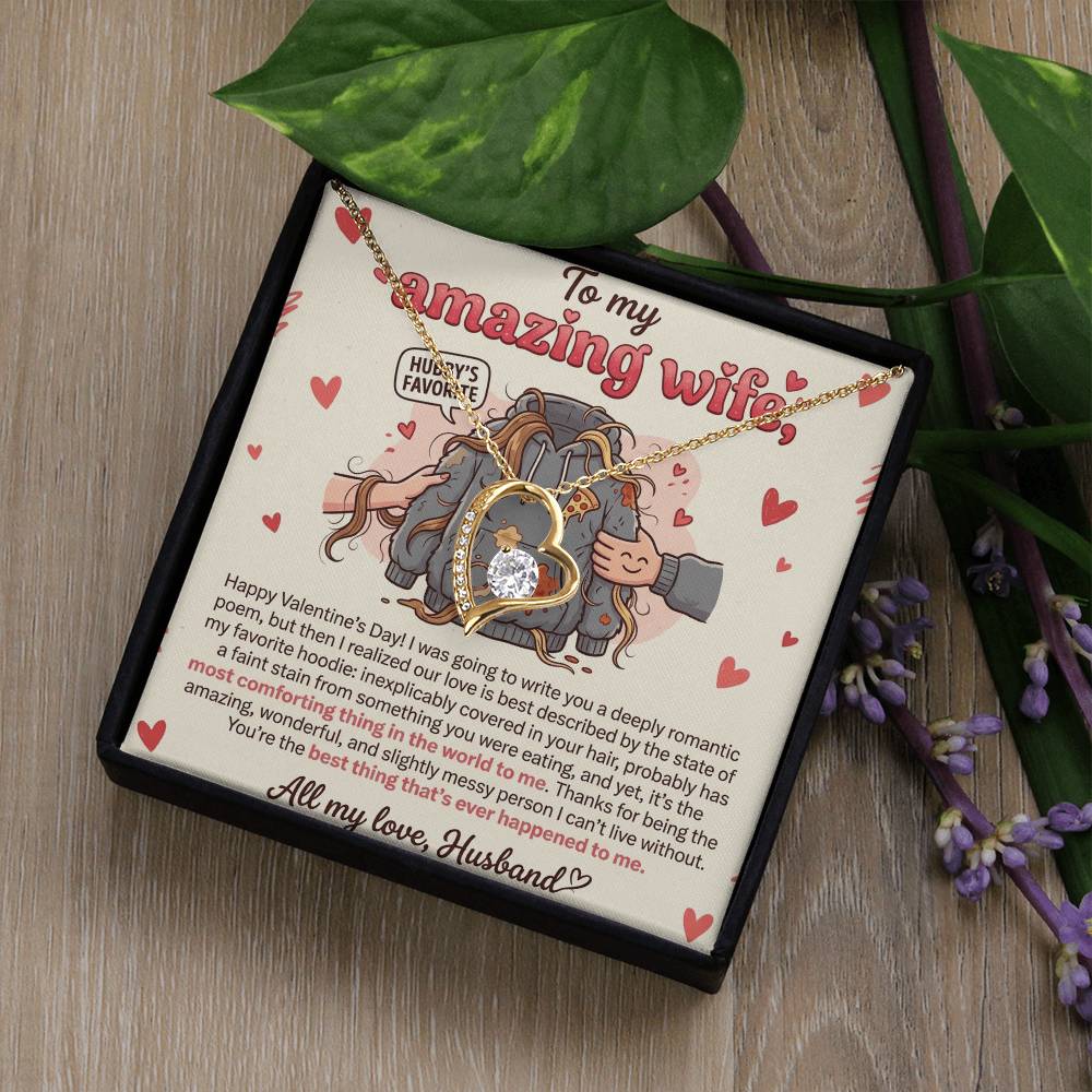 To My Wife Necklace From Husband, Funny Valentine's Day Gift, Romantic Gift For Her, Love Knot Necklace-LKN31574